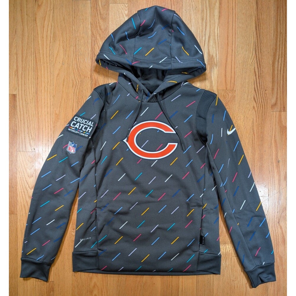 Nike Women’s NFL Chicago Bears Crucial Catch Hoodie XS On Field Gear Extra Small